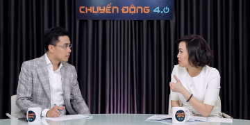 Chị Tiêu Yến Trinh (phải) và Host Quốc Khánh