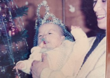 Tác giả lúc 4 tháng tuổi